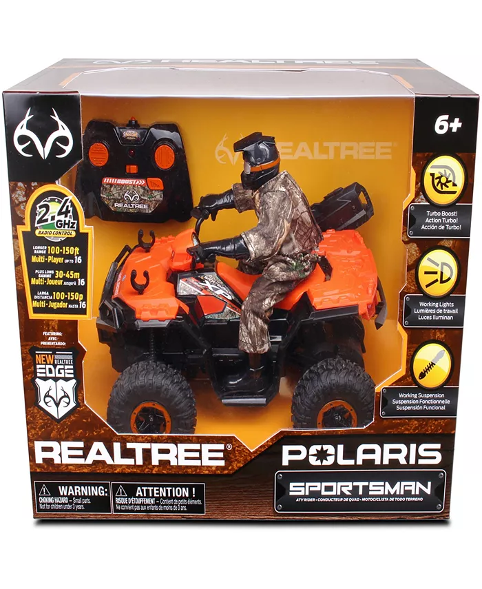 Realtree Nkok 1:8 Scale Radio Control Polaris Sportsman Xp 81433 With Turbo Boost Rider， 2.4 Ghz Rc， Realtree Edge Camouflage， Officially Licensed - Mycitystee