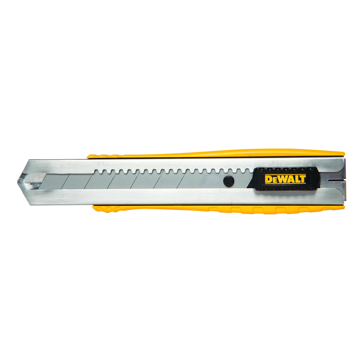 DeWalt 9-4/5 in. Self-Retracting Snap-Off Utility Knife Black/Yellow 1 pc - Mycitystee