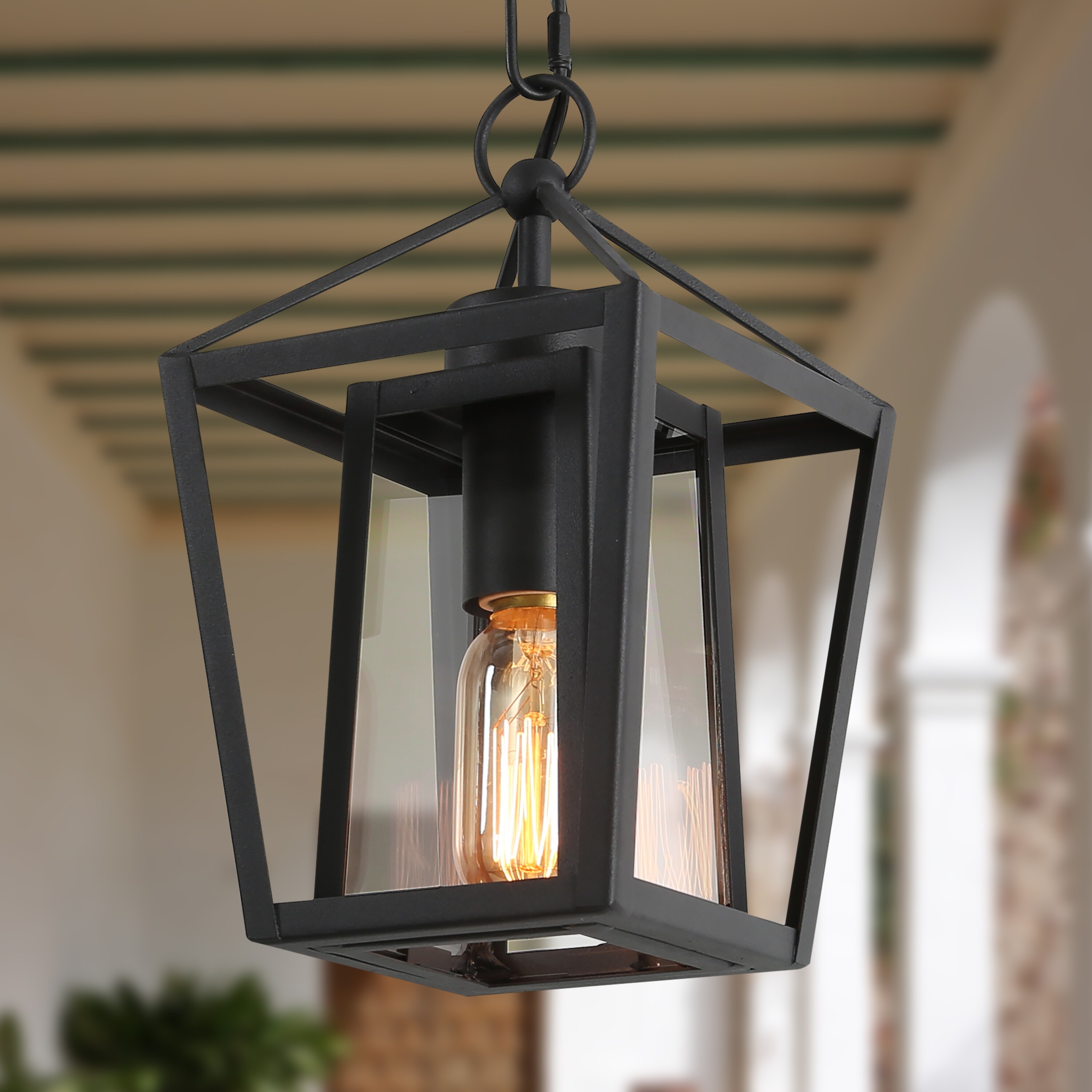 Nalia Farmhouse Mini Outdoor Pendant Lights Patio/Porch Lights Hanging Cage Outdoor Lanterns - Mycitystee