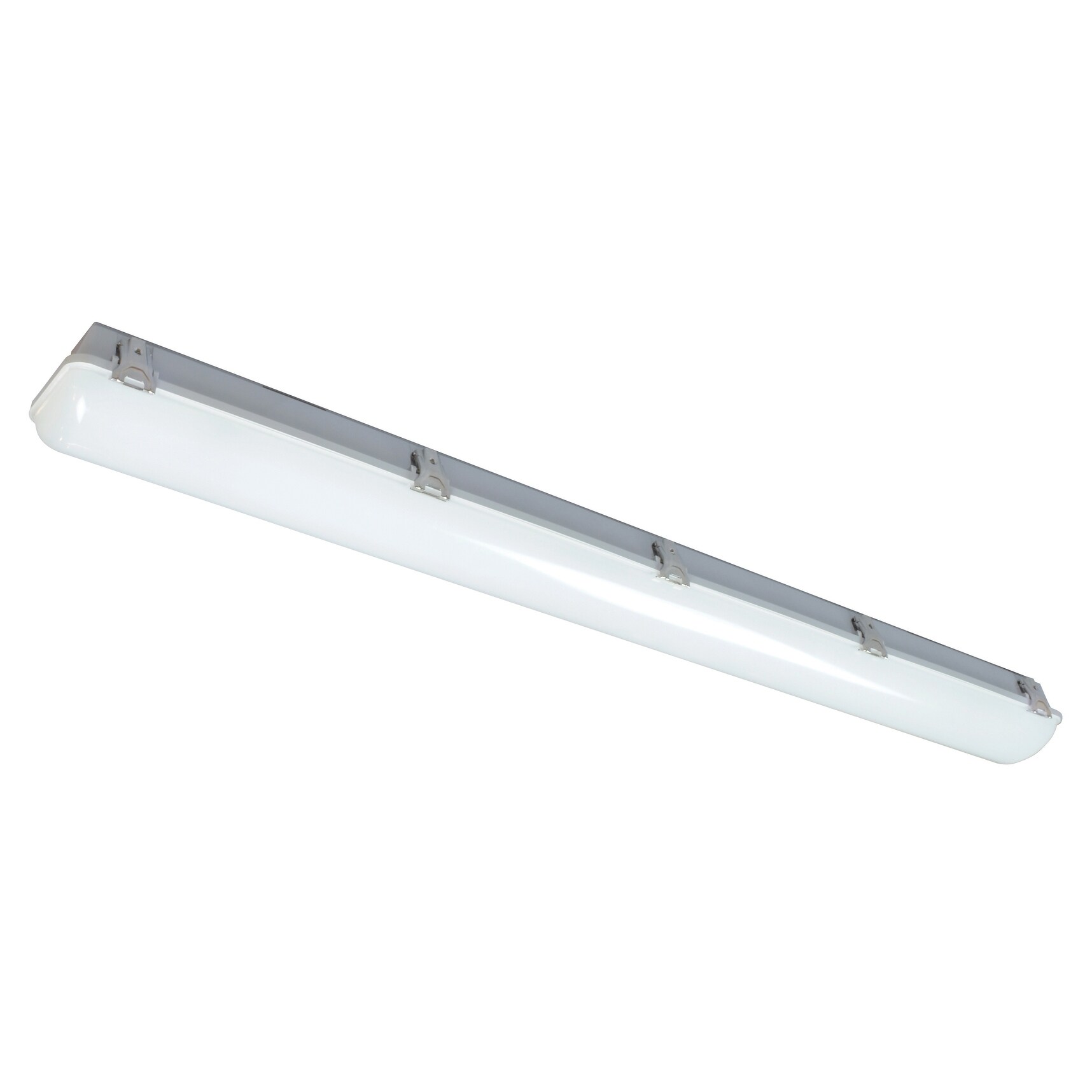 Vaportite 1-light White LED Outdoor Flush Mount， White Polycarbonate Shade - Mycitystee