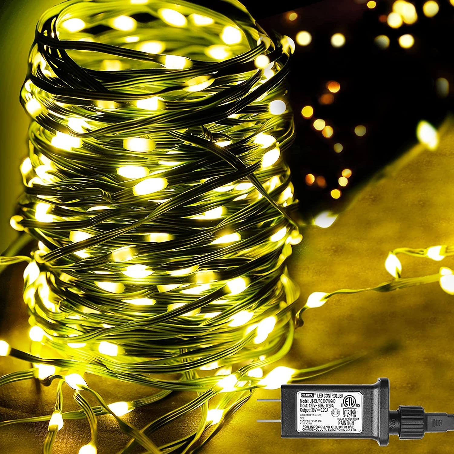 76ft 200 LED String Lights for Outside 8 Modes Waterproof - Yellow Shopping - The Best Deals on String Lights | 39295062 - Mycitystee