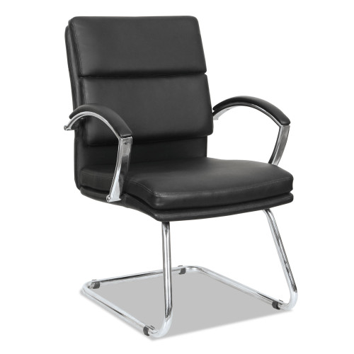 Alera Neratoli Slim Profile Guest Chair， Faux Leather， 23.81
