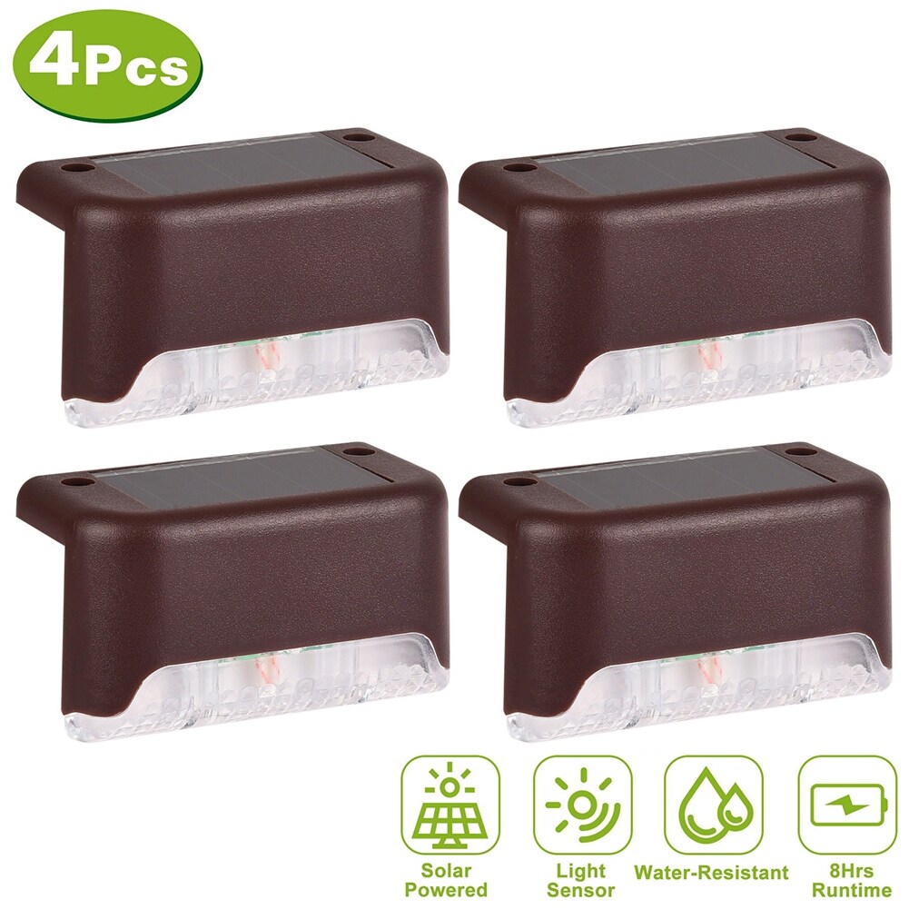 4pcs Solar LED Deck Light Outdoor Garden Path Lamp - Mycitystee