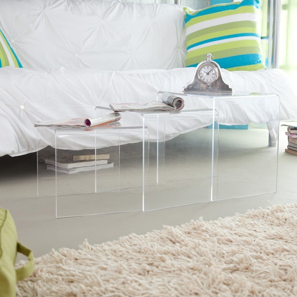 Transparent Acrylic Nesting Tables - Mycitystee