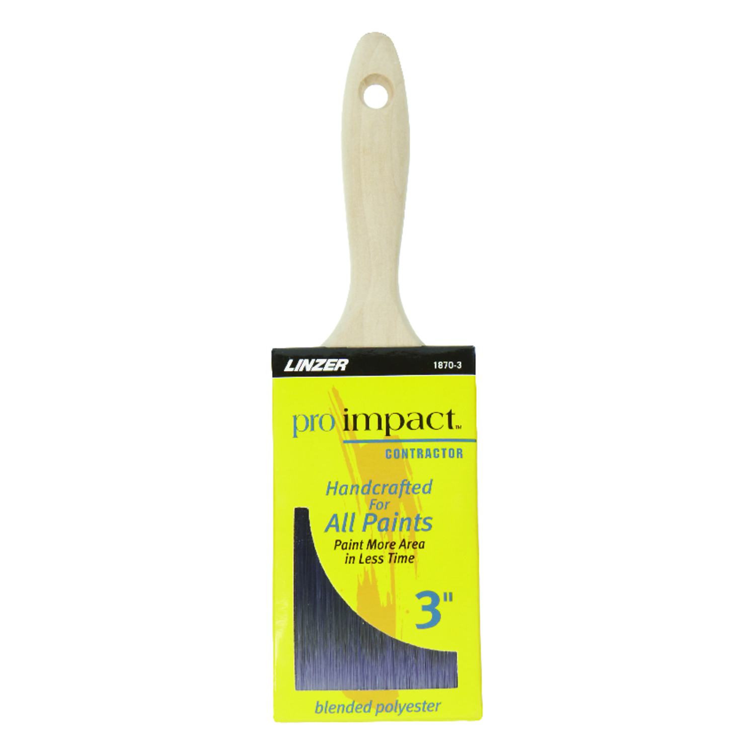 Linzer Pro Impact 3 in. Flat Paint Brush - Mycitystee