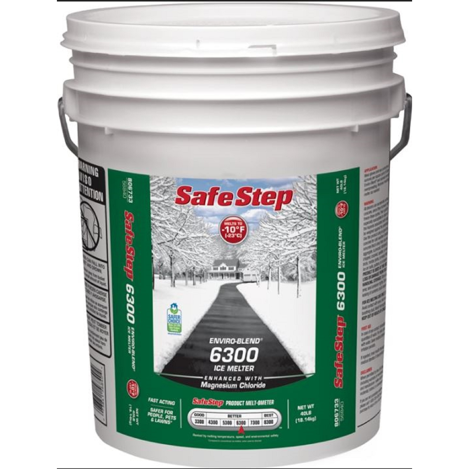 Safe Step Enviro-Blend 6300 Magnesium Chloride Pet Friendly Granule Ice Melt 40 lb - Mycitystee