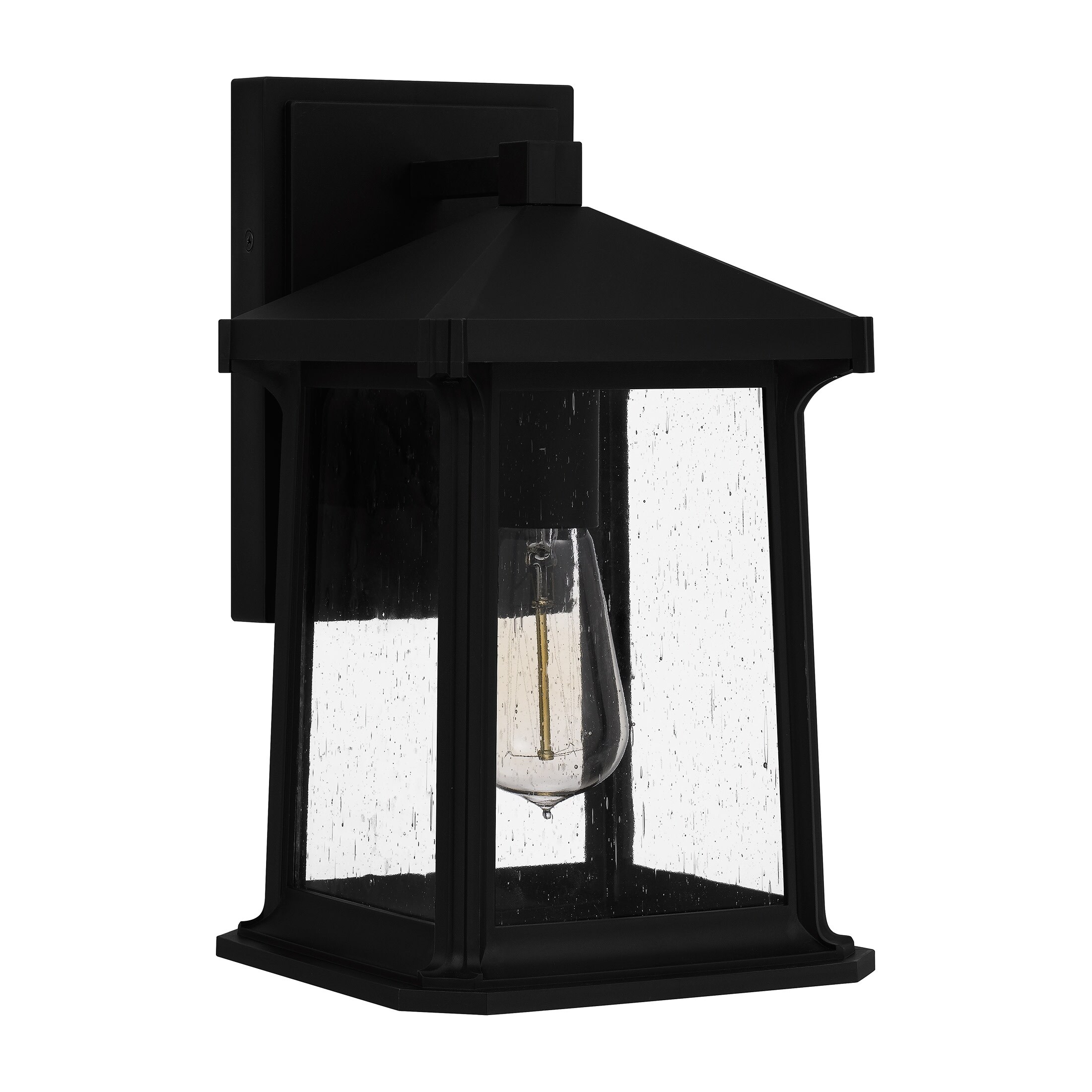 Sloane 1-Light Matte Black Outdoor Wall Lantern Shopping - The Best Deals on Outdoor Wall Lanterns | 39804256 - Mycitystee