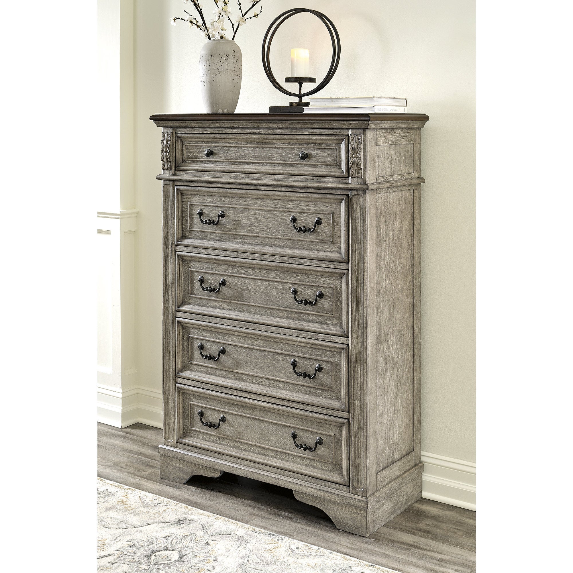 Ashley Furniture Lodenbay Two-tone 5 Drawer Chest - - 36339288 - Mycitystee