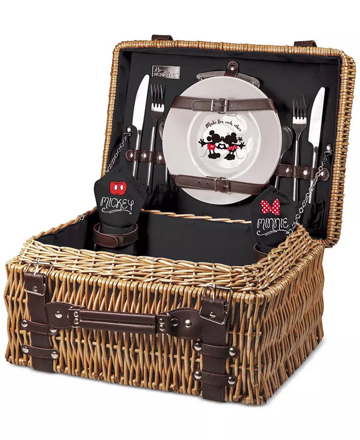 Picnic Time Mickey Minnie Mouse Champion Picnic Basket - Mycitystee