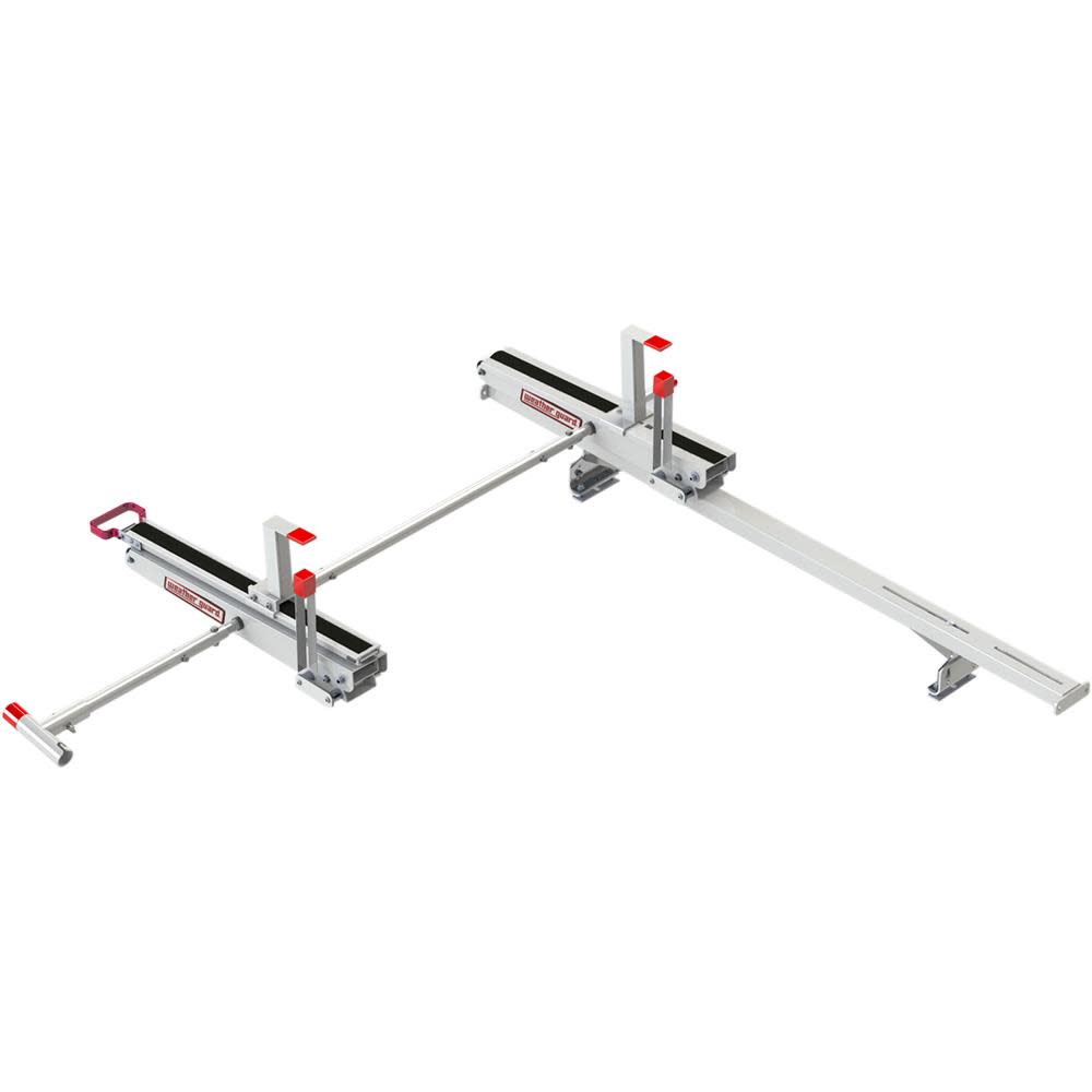 EZGLIDE2 Drop-Down Ladder Kit w/Cross Member, Extended, Mid/High-Roof - Mycitystee