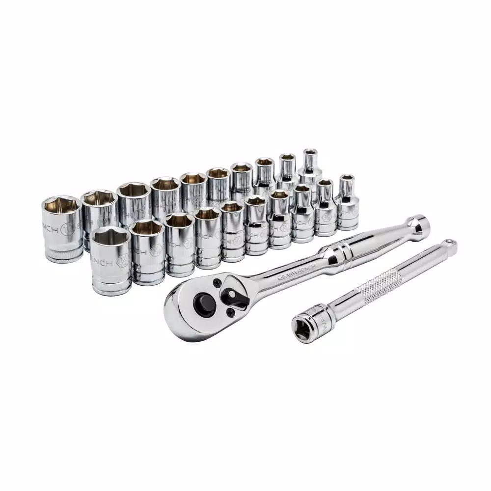 GEARWRENCH 1/4 in. Drive SAE/Metric Ratchet and Socket Set (22-Piece) and#8211; XDC Depot - Mycitystee