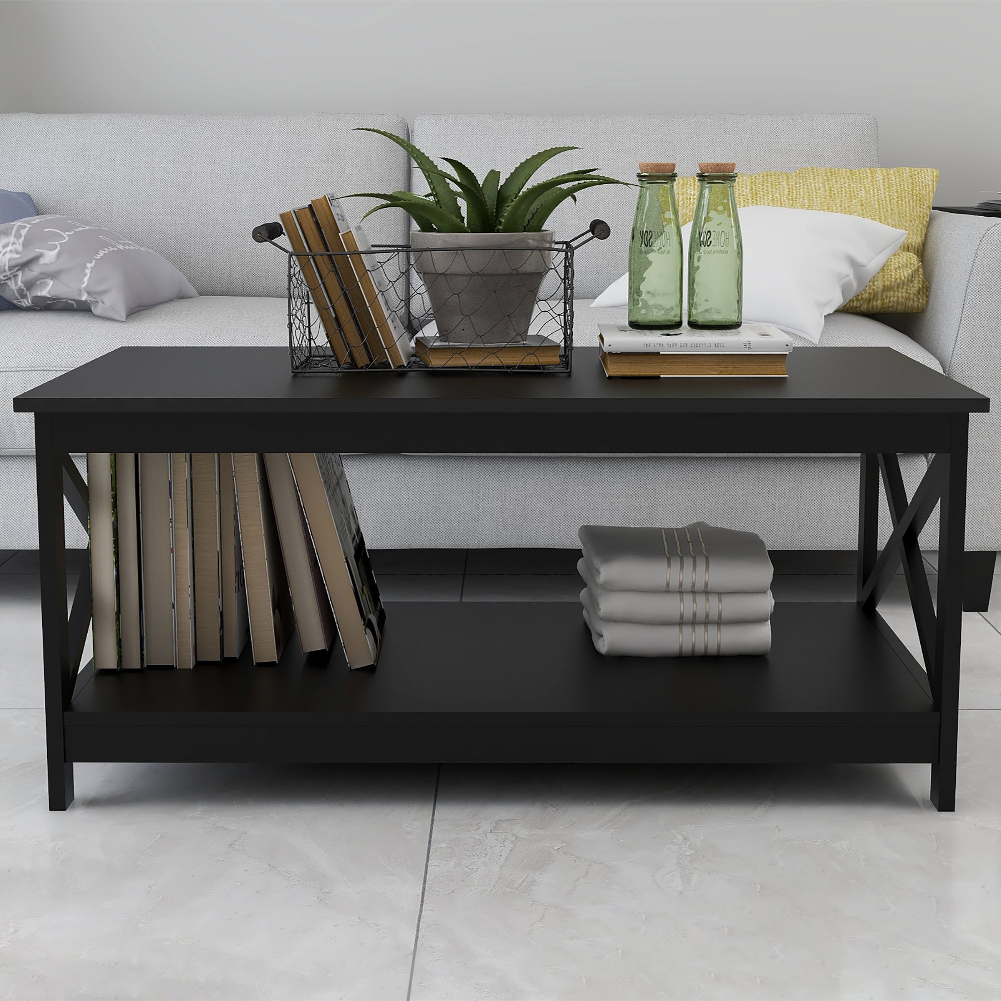 Black Oxford Coffee Table - Mycitystee
