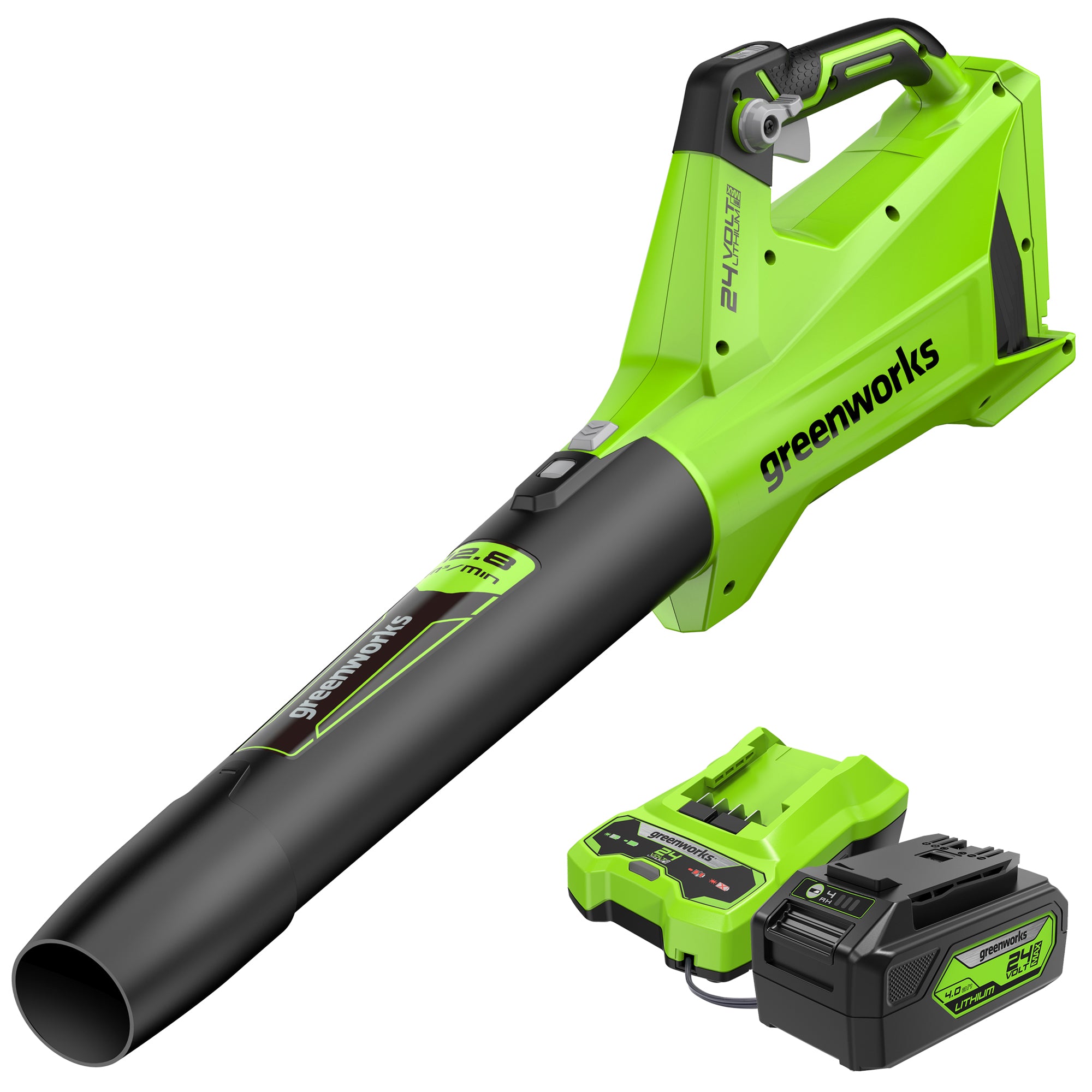 24V 450 CFM Leaf Blower， Battery  Charger | Greenworks Tools - Mycitystee
