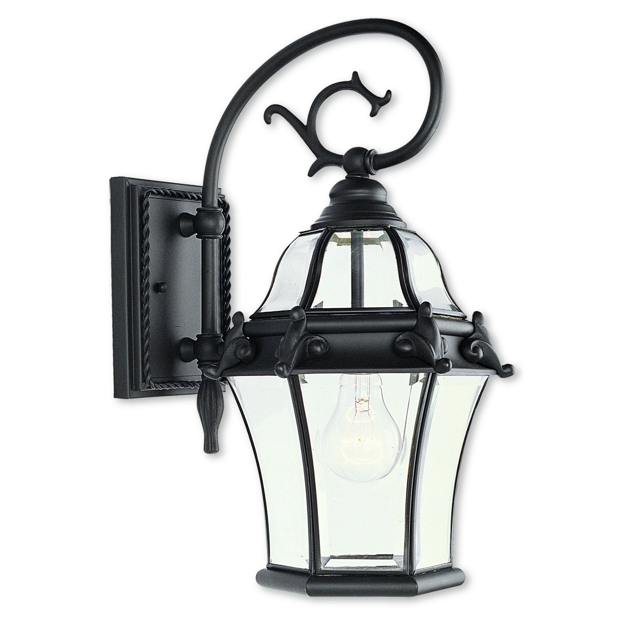 Livex Lighting Fleur de Lis Bronze Brass 1-light Outdoor Wall Lantern - Mycitystee