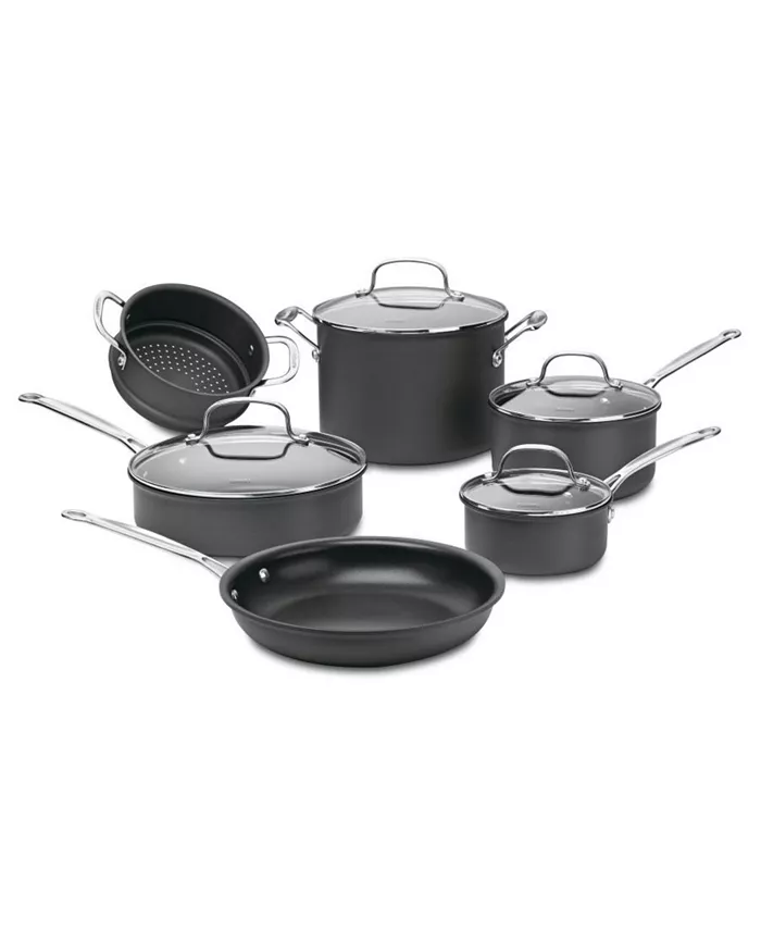 Cuisinart Chefs Classic Hard Anodized 10-Pc. Set - Mycitystee