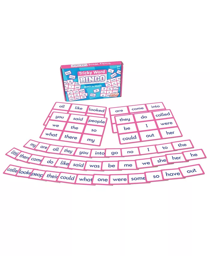 Junior Learning Tricky Word Bingo Match the Words Educational Learning Game - Mycitystee