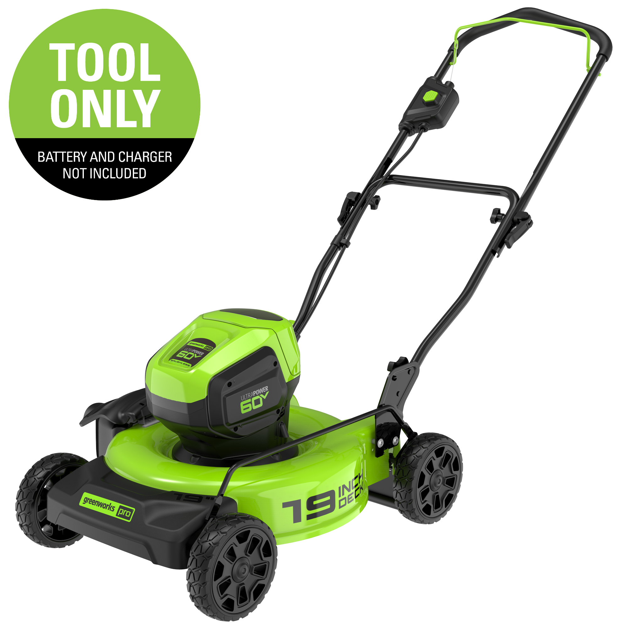 60V 19-Inch Cordless Lawn Mower (Tool Only) | Greenworks Pro - Mycitystee