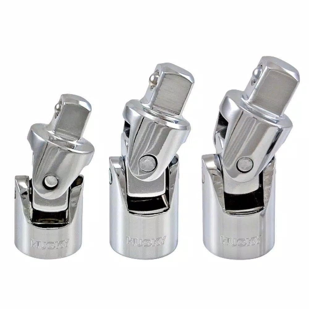 Husky 1/4， 3/8 and 1/2 in. Universal Joint Set (3-Piece) and#8211; XDC Depot - Mycitystee