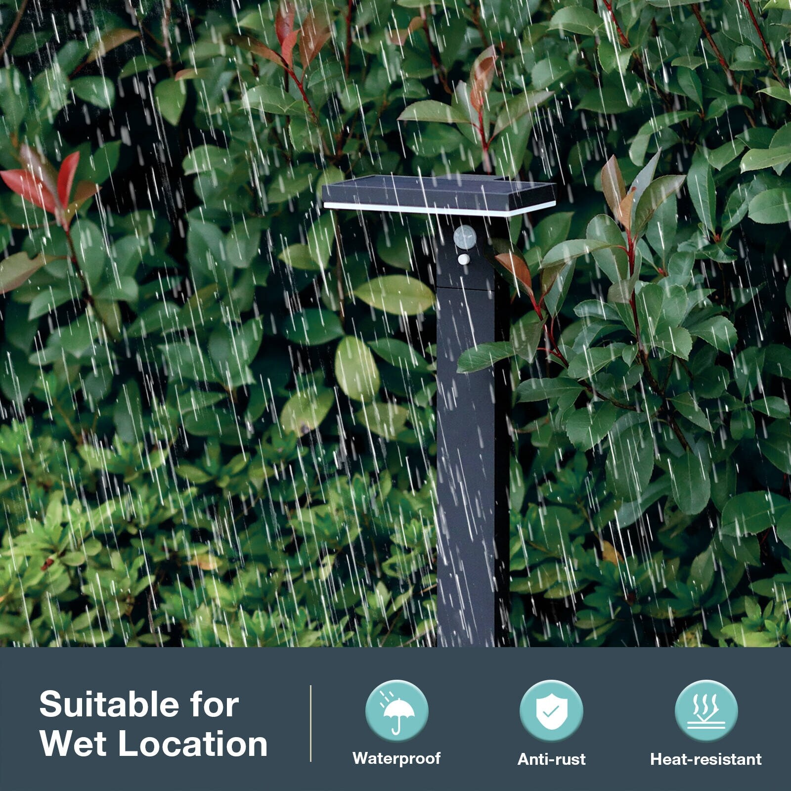 Inowel Solar Outdoor Light Pathway Dusk to Dawn Garden Lighting 17330s - Mycitystee