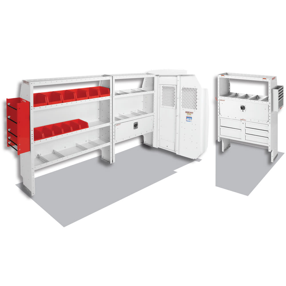 Electrical Contractor Package for Mid-Roof, 130 Inch Wheel Base Ford Transit Vans - Mycitystee