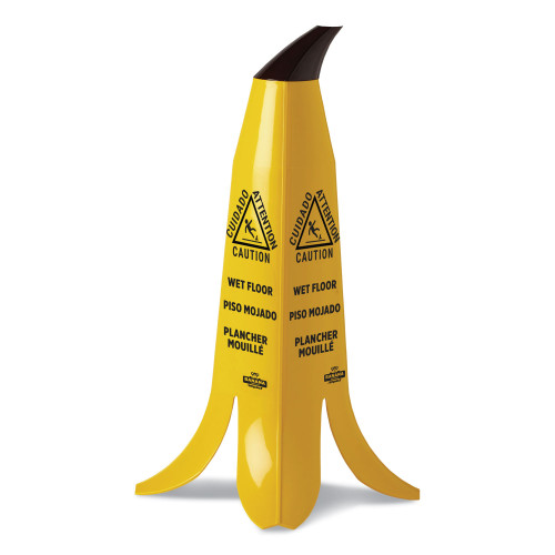 Impact Banana Wet Floor Cones， 11 x 11.15 x 23.25， Yellow/Brown/Black (B1001) - Mycitystee