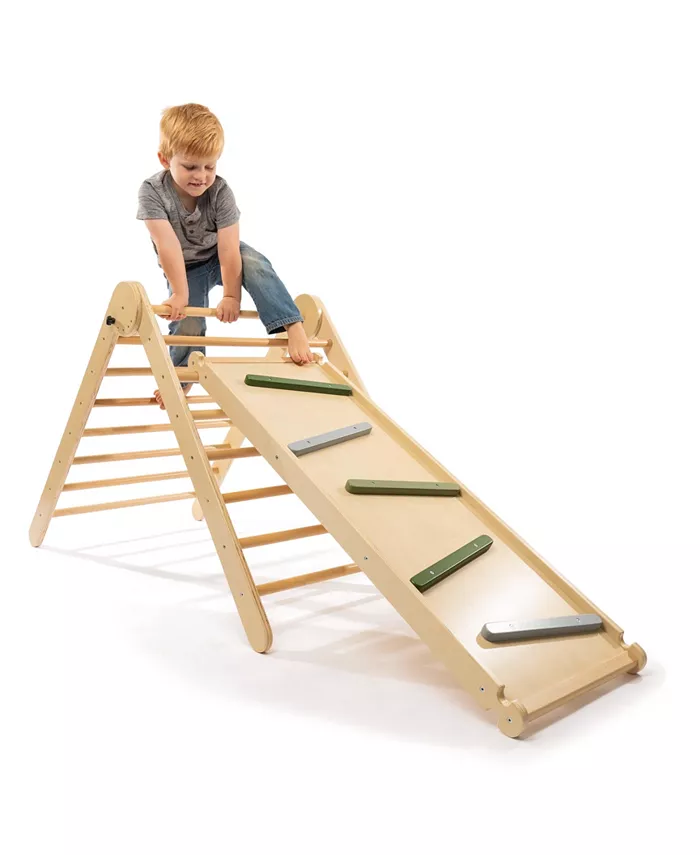 JumpOff Jo Wooden 3-in-1 Triangle Climber - Mycitystee