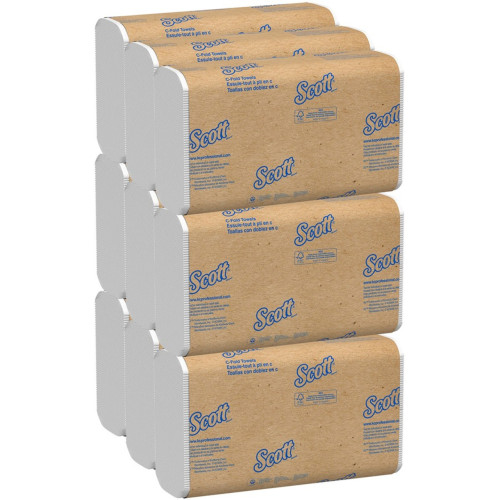 Scott Multi-Fold Towels， Absorbency Pockets， 9.2 x 9.4， White， 250 Sheets/Pack (03650) - Mycitystee
