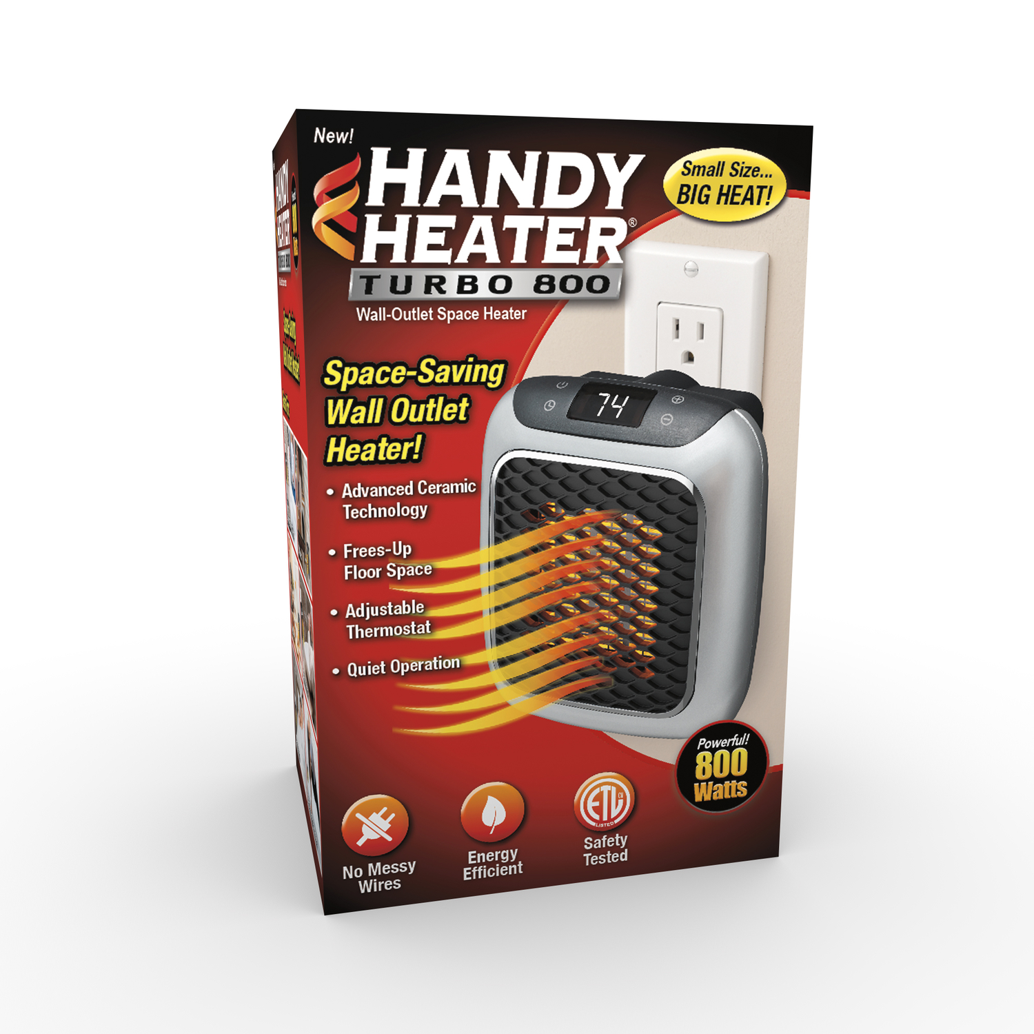 Handy Heater Turbo 800 Space Heater - Mycitystee