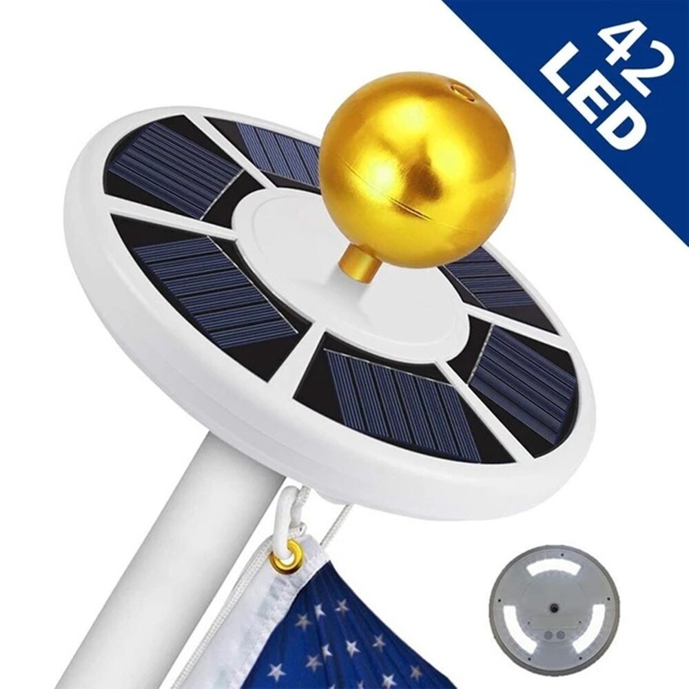 Solar Flagpole Light， Outdoor Waterproof Street Flag Pole Lamp - Mycitystee