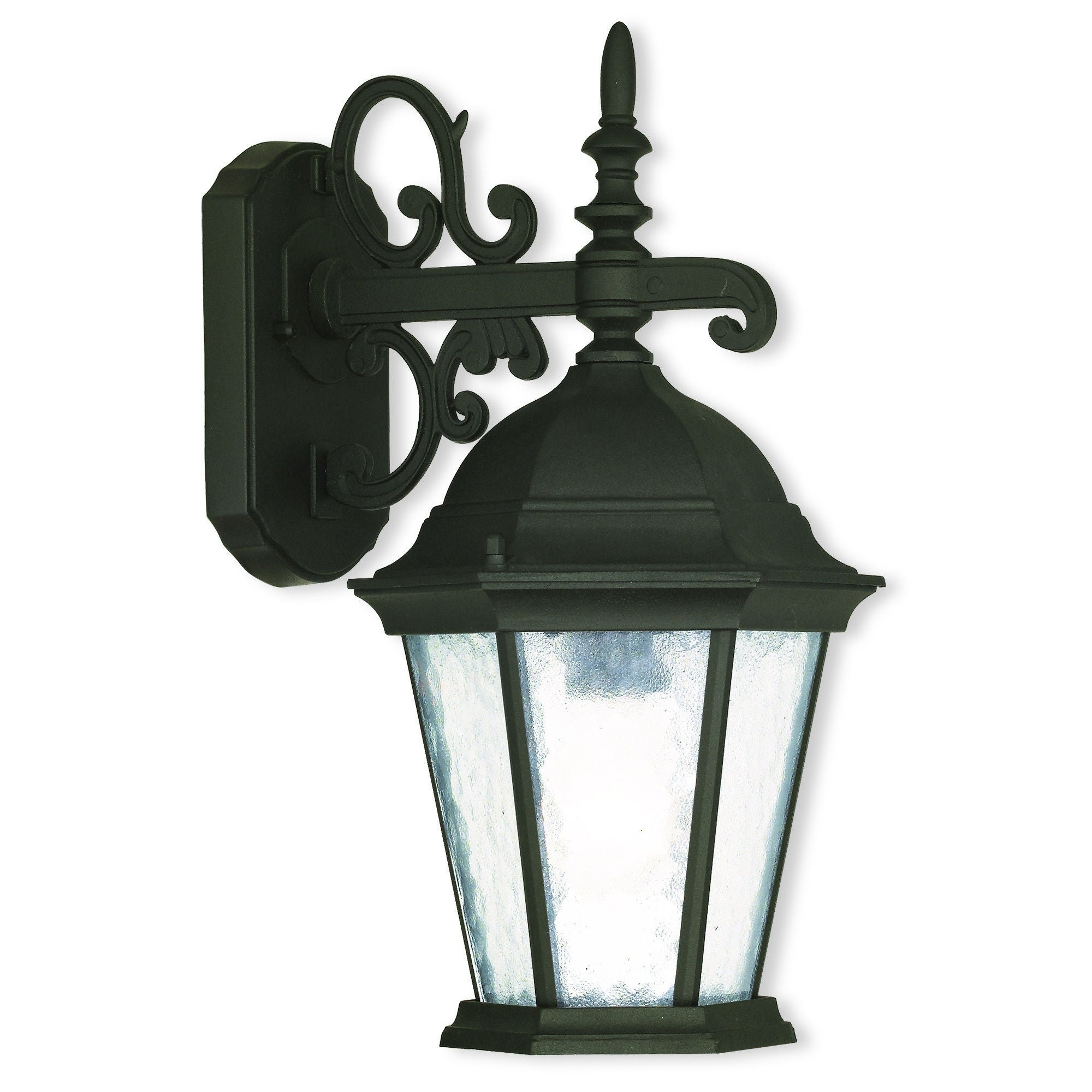 Livex Lighting Hamilton 1-light Textured Black Outdoor Wall Lantern - Mycitystee