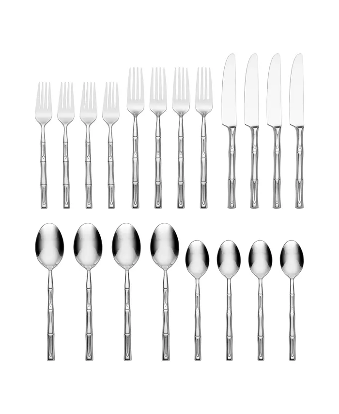 Hampton Forge Flatware， Bamboo 20-Pc Set， Service for 4 - Mycitystee