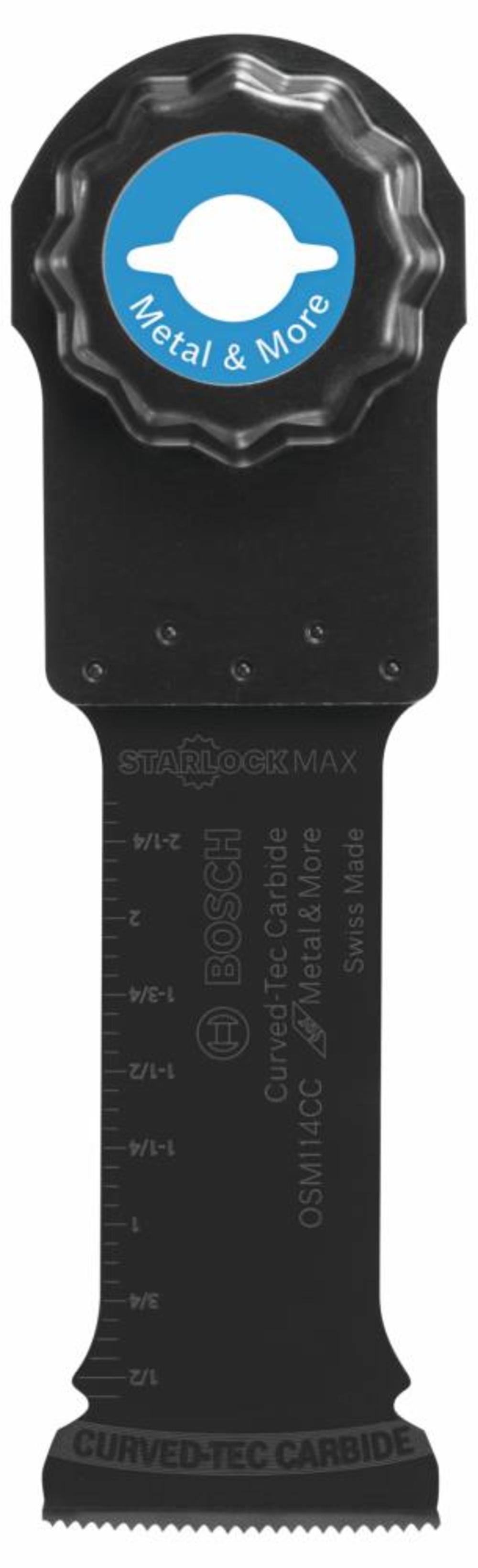 Bosch 1-1/4 In. StarlockMax Oscillating Multi-Tool Curved-tec Carbide Extreme Plunge Blade OSM114CC from Bosch - Mycitystee