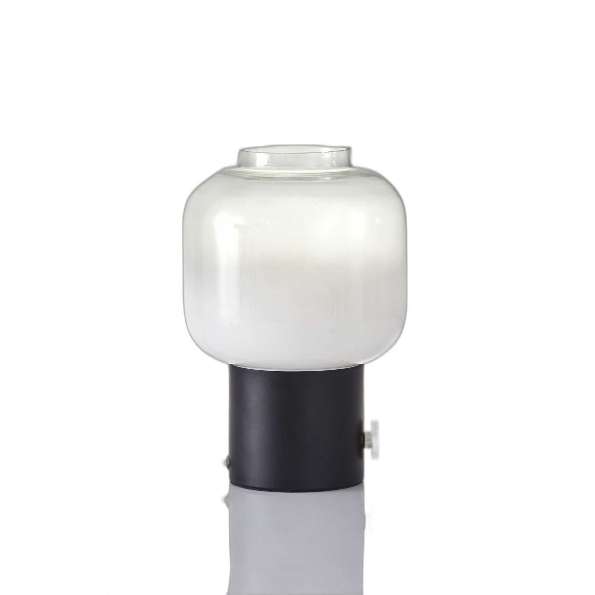 Mod Pod Black Glass Table Lamp - 8 x 8 x 12 - Mycitystee