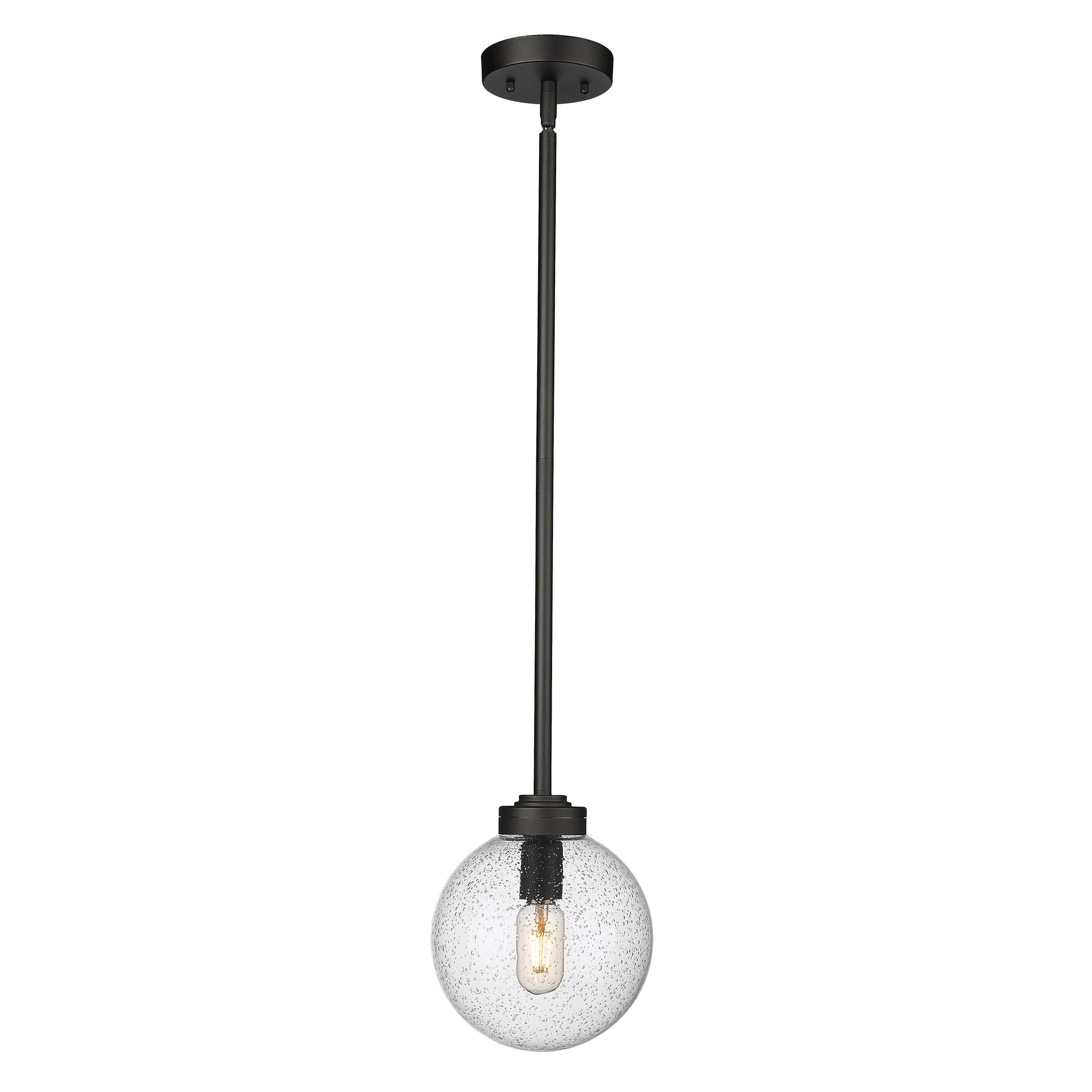 Laurent 1 Light Outdoor Pendant - Black - Mycitystee