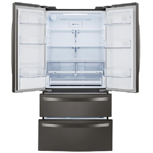 28.6 cu ft 4-Door Black Stainless Steel Refrigerator - Mycitystee