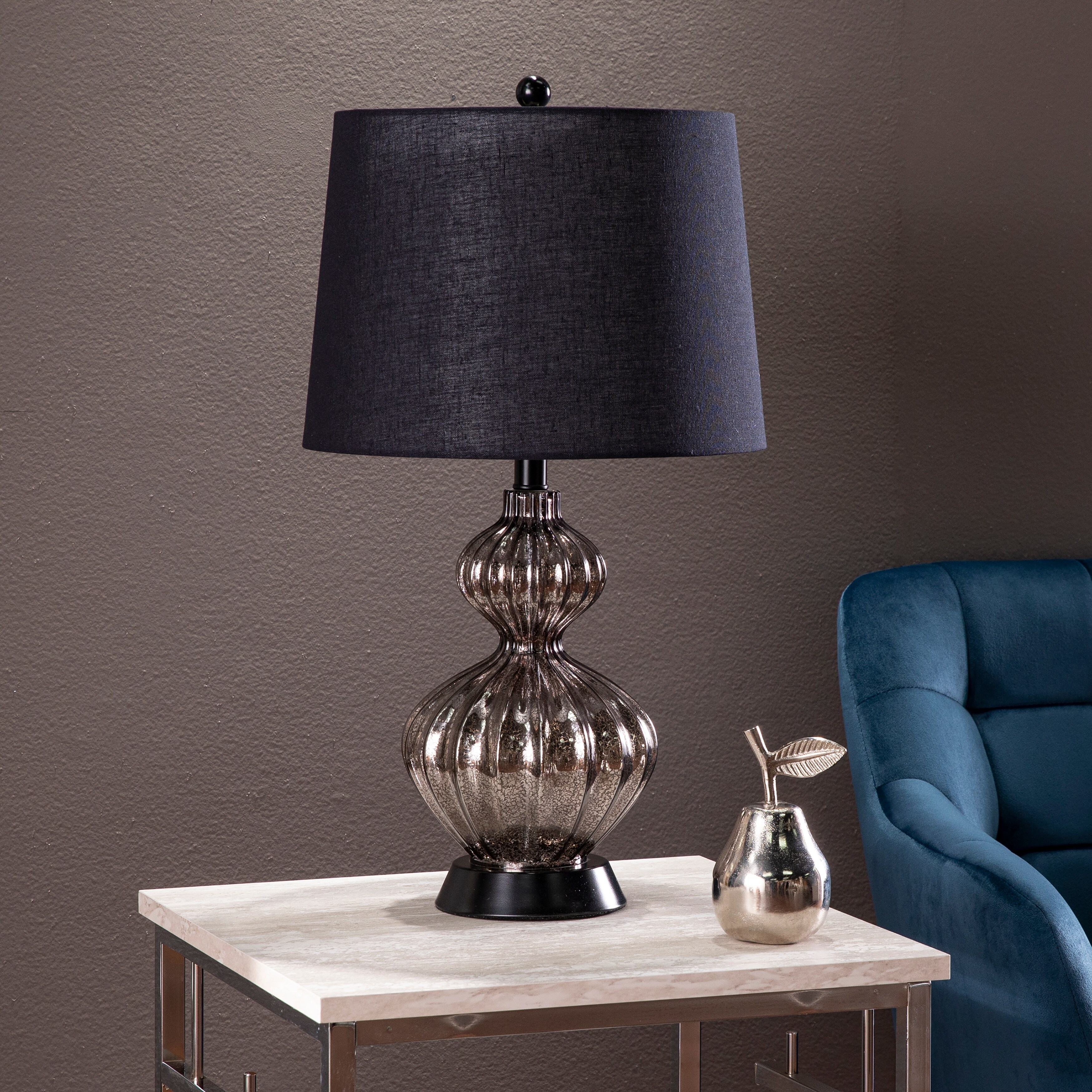 SEI Furniture Lyndale Black Fabric Table Lamp - Mycitystee