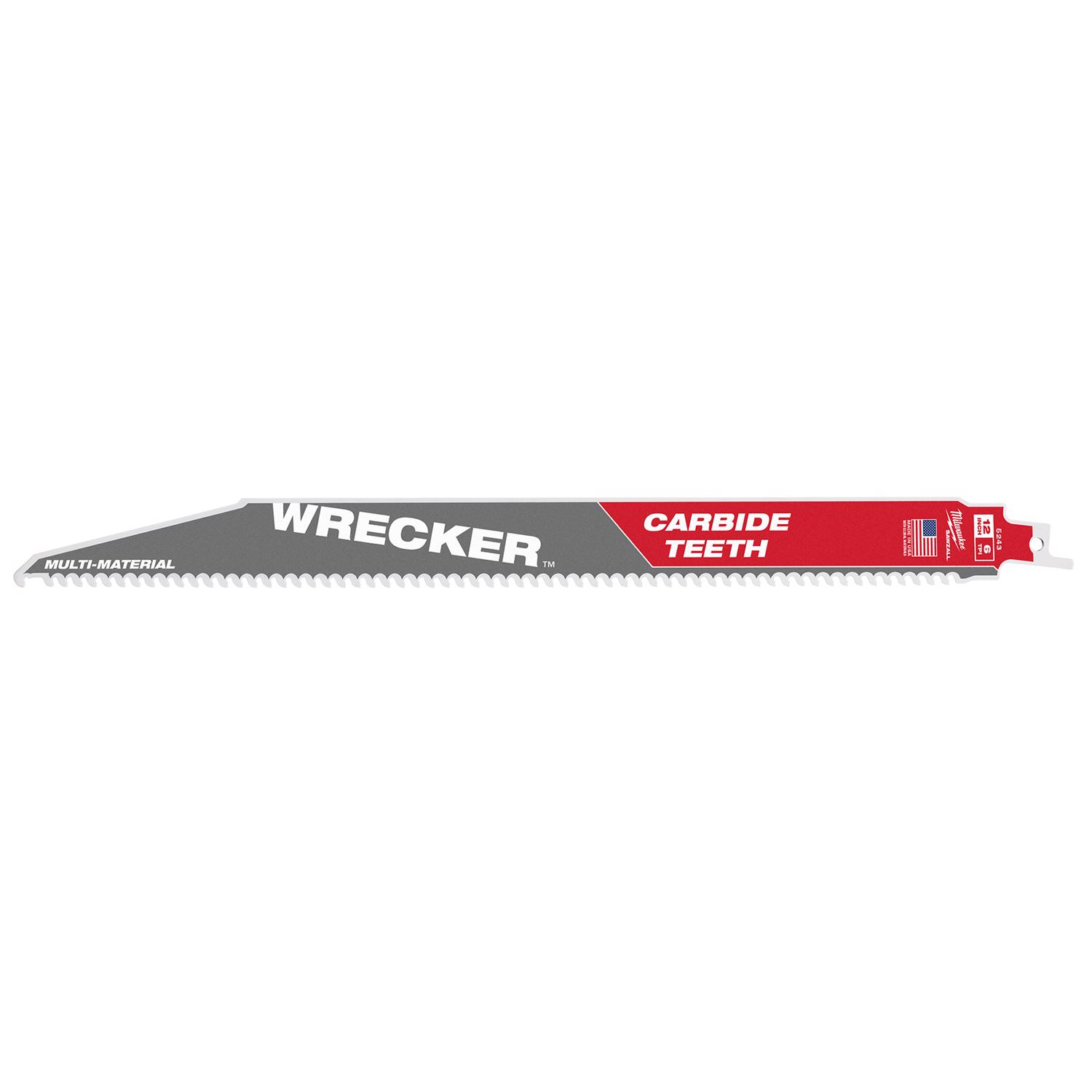 Milwaukee Wrecker Sawzall 12 in. Carbide Blade 6 TPI 1 blade - Mycitystee