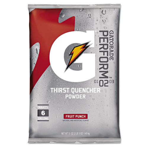 Gatorade Original Powdered Drink Mix， Fruit Punch， 51oz Packet， 14/Carton (33690) - Mycitystee