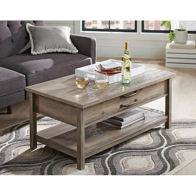 Modern Farmhouse Lift-Top Coffee Table - Mycitystee