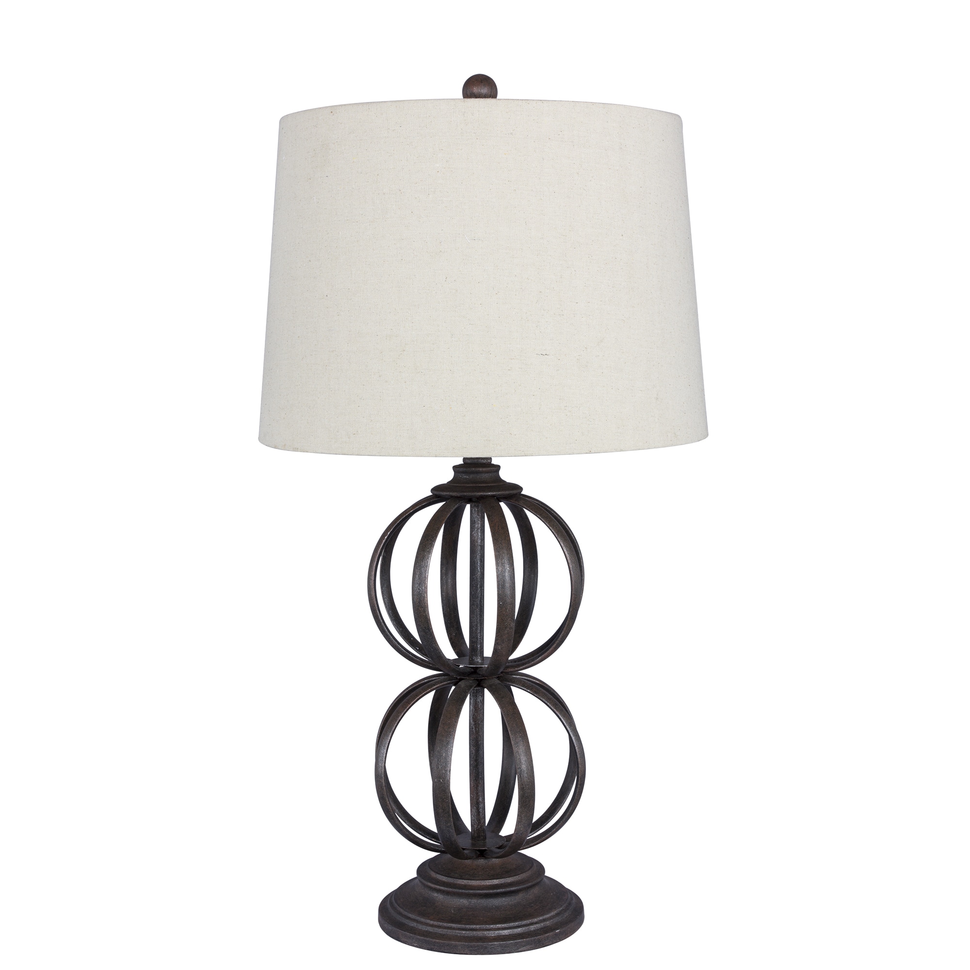 31 inch Bronze Metal Ball Table Lamp - Mycitystee