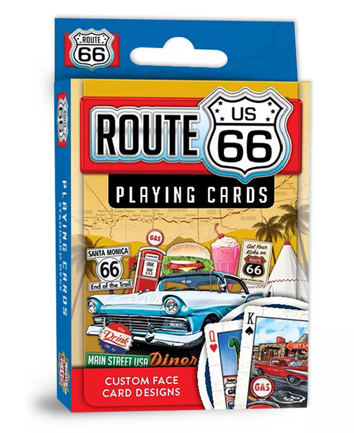 MasterPieces Puzzles Officially Licensed Route 66 Playing Cards - 54 Card Deck - Mycitystee