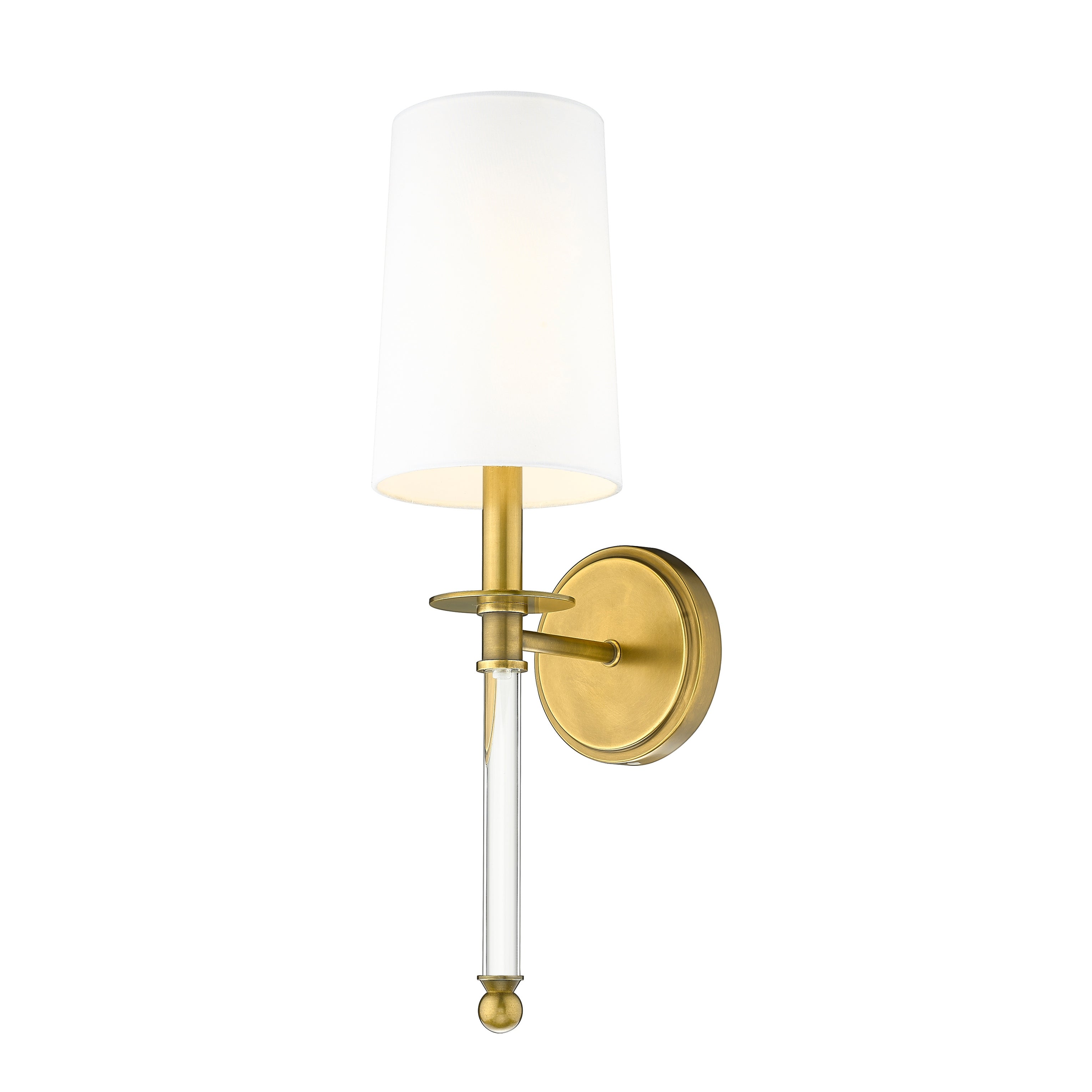 Mila Modern 1-light Rubbed Brass Wall Sconce - Mycitystee