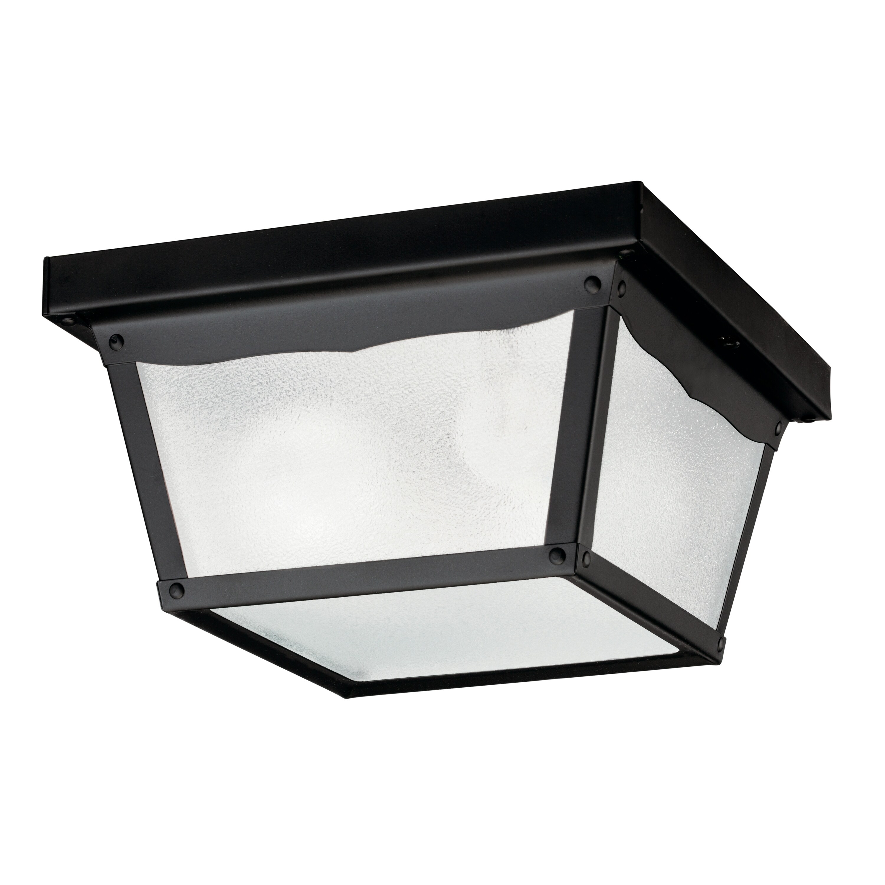 Kichler Lighting 2-Light Outdoor Flush Mount Light Black - Mycitystee