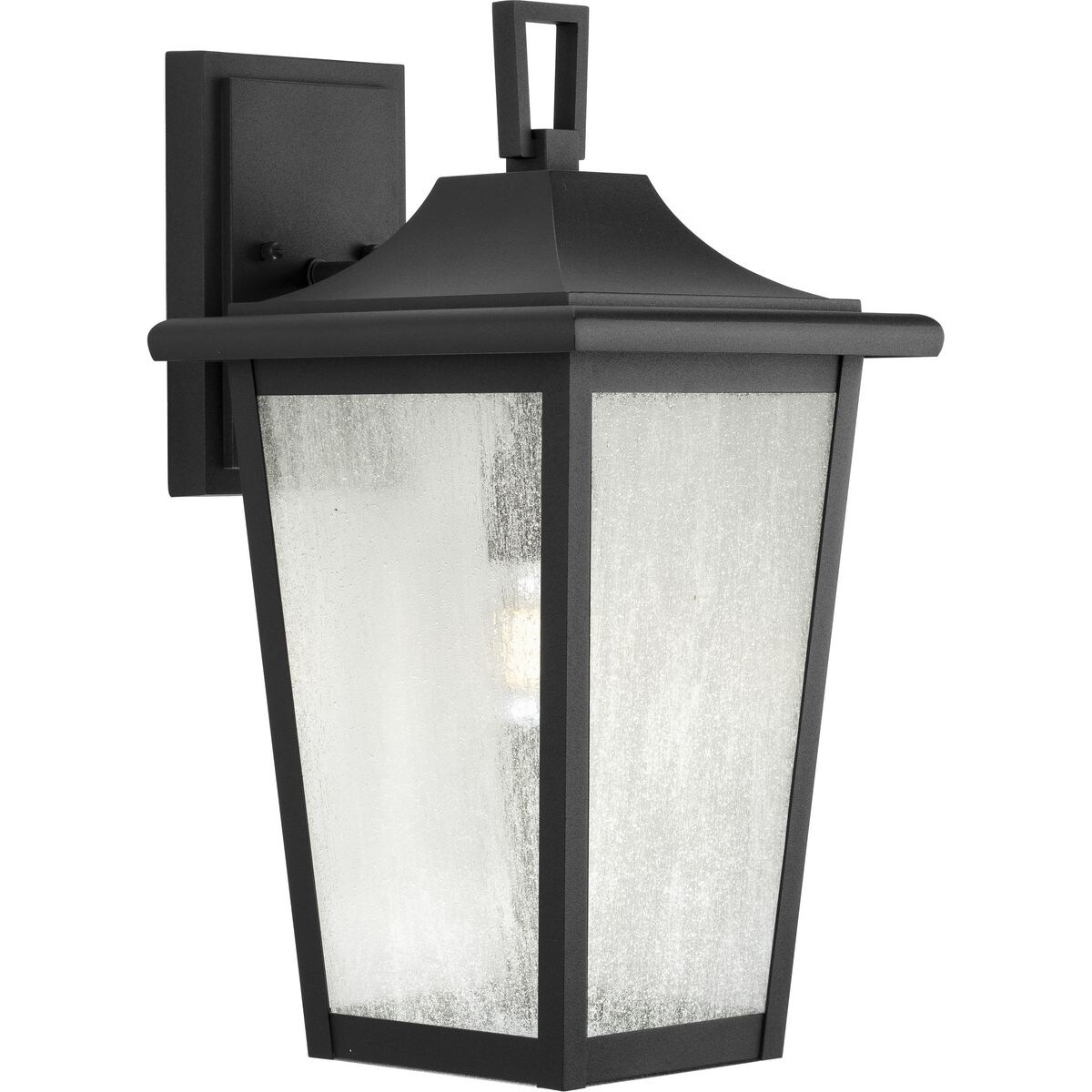 Padgett Collection One-Light Textured Black Outdoor Wall Lantern - 10 in x 11.75 in x 18.87 in Shopping - The Best Deals on Outdoor Wall Lanterns | 39 - Mycitystee