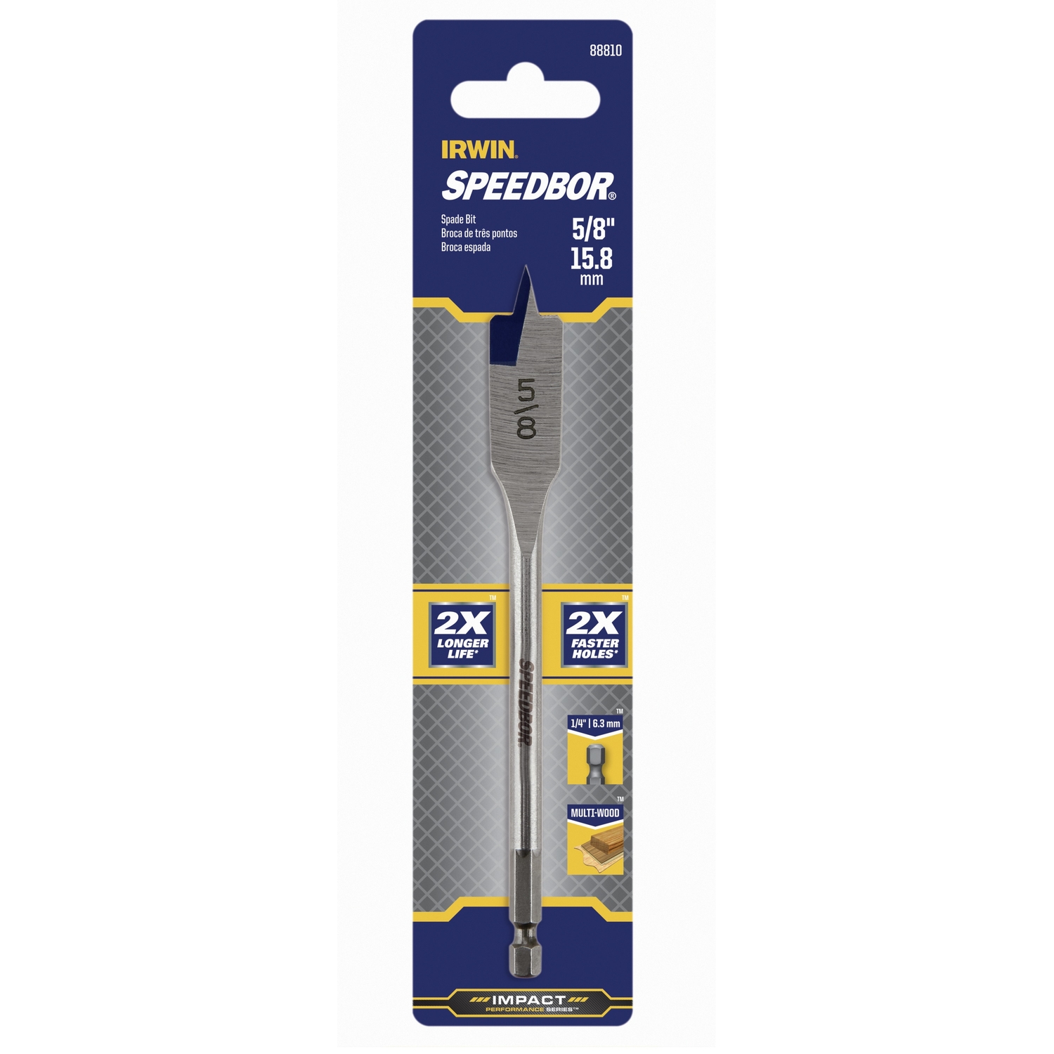Irwin Speedbor 5/8 in. X 6 in. L Carbon Steel Wood Boring Bit 1 pc - Mycitystee