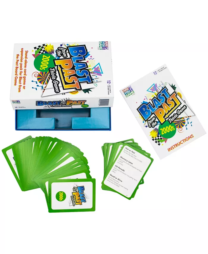 Areyougame Blast From The Past Trivia Game - 2000s Expansion Set， 81 Piece - Mycitystee
