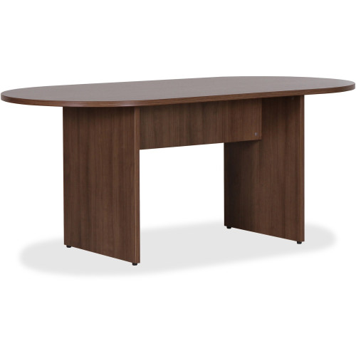 Lorell Essentials Walnut Laminate Oval Conference Table (69988) - Mycitystee