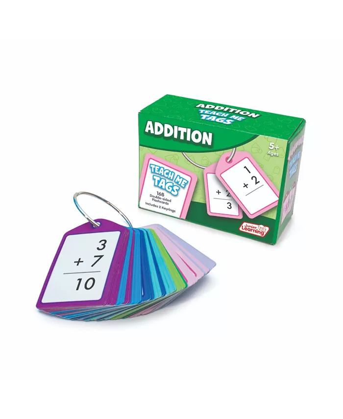 Redbox Junior Learning Addition Teach Me Tags - 168 Educational Flashcards - Mycitystee