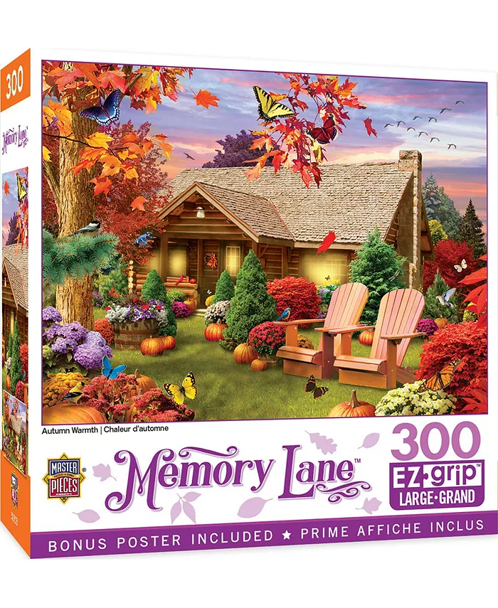 MasterPieces Puzzles Memory Lane - Autumn Warmth 300 Piece Puzzle By Alan Giana - Mycitystee