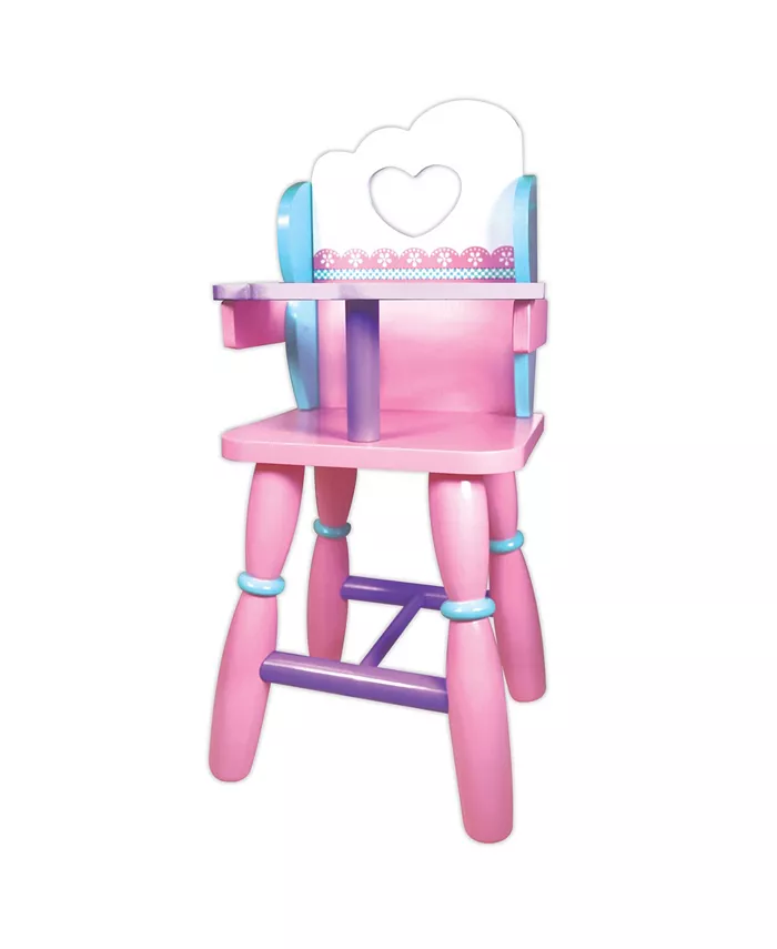Lissi Dolls Lissi Wooden Baby Doll High Chair - Mycitystee